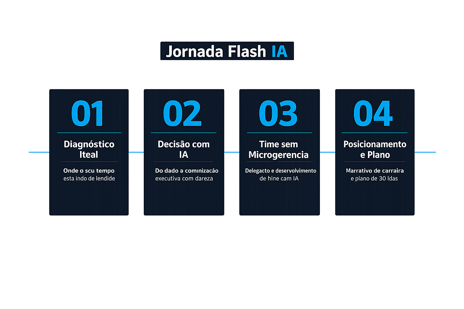 Jornada Flash IA, as 4 macroetapas do método